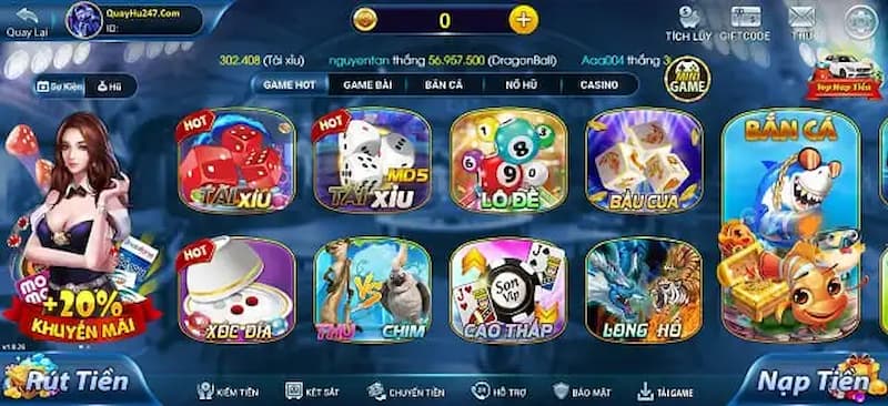 SonSon đa dạng các thể loại game cá cược